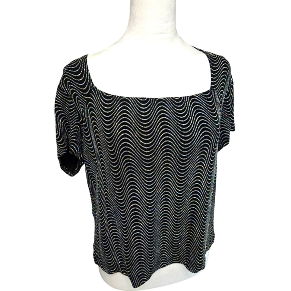 Ronni Nicole Tops - Ronni Nicole spandex dressy glitter top size large